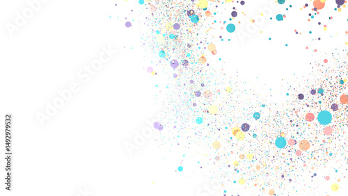 Confetti, paper triangle on...