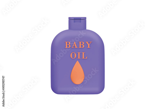 baby oil icon 3d illustration render