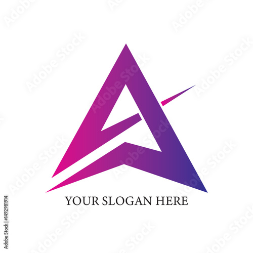 Modern Letter 'A' Logo Design – Minimalist and Versatile Branding Symbol