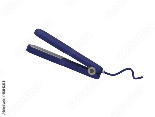 hair straighteners icon 3d illustration render