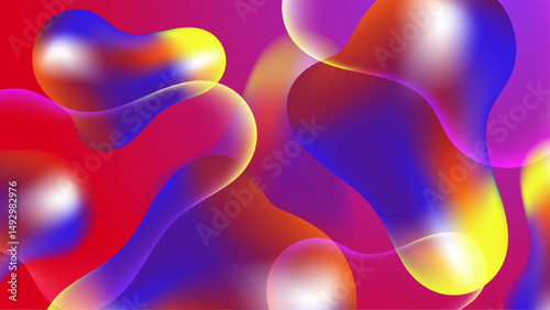 Abstract Wave Colorful Gradient Background_Abstract Blob Colorful Gradient Background-2