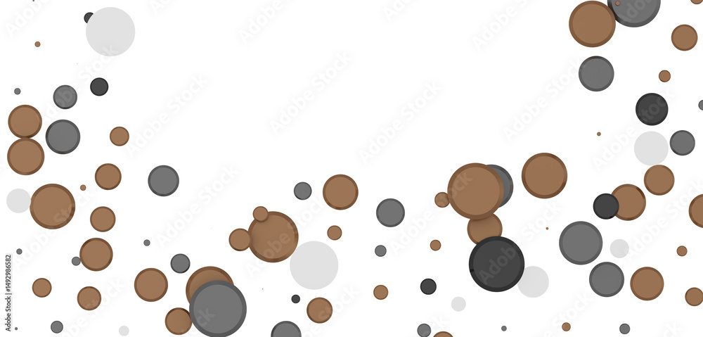 Obraz premium Colorful confetti on white background