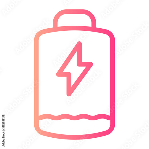 battery charge gradient icon