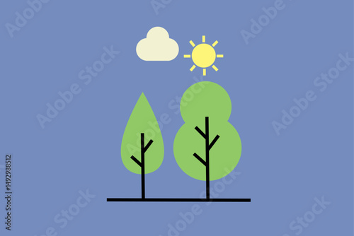 Pollution friendly. Ecology Vector Symbol Illustration.