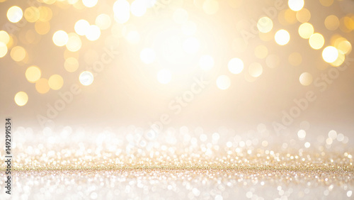 金色の光が美しい化粧品イメージの背景素材