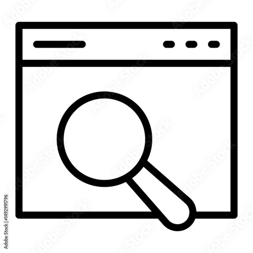 Search Vector Line Icon Design
