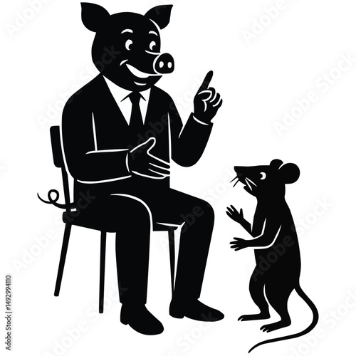 Dapper Pig and the Whispering Mouse Generative AI