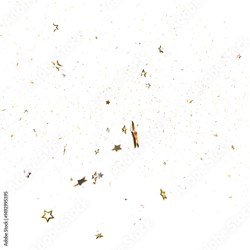 Enchanting 3D Gold Stars Ra...