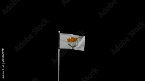 Cyprus Flag on Transparent Background | HD Motion
