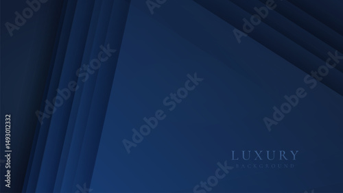 Abstract elegant triangle dark blue luxury background. Modern futuristic background