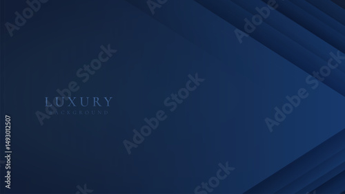Abstract elegant triangle dark blue luxury background. Modern futuristic background