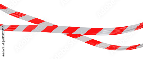 Red and White Caution Tape