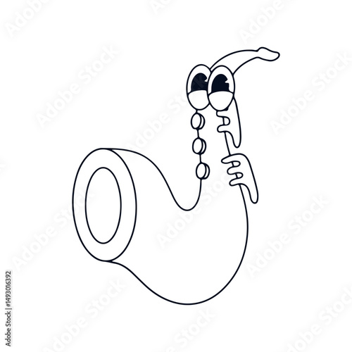 musical Intruments Cartoon Illustrations