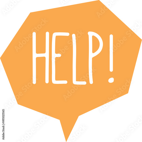 Help phrase in speech bubble