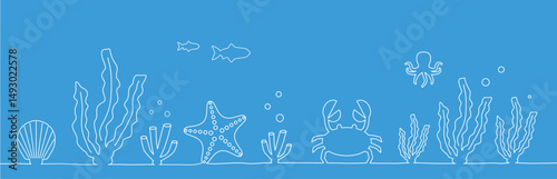 fishes and seaweed "NO AI"