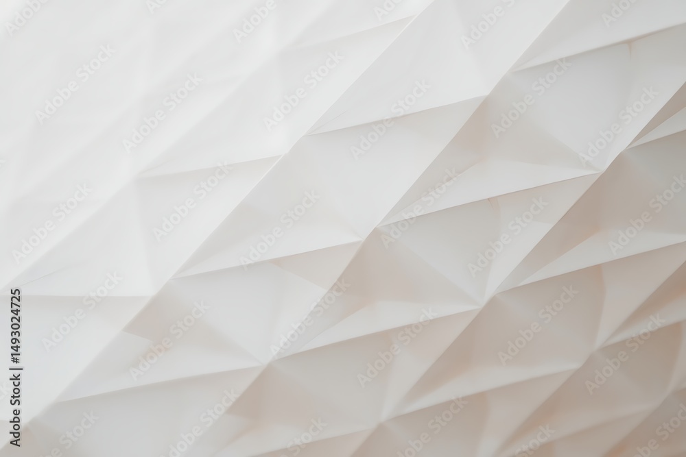 Fototapeta premium Abstract white geometric pattern background texture