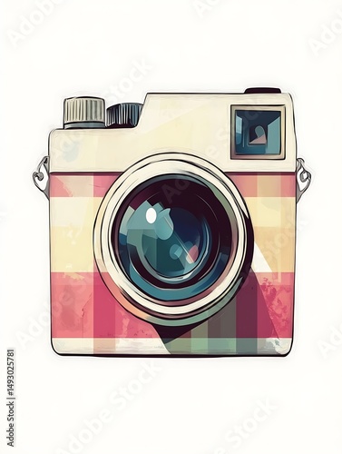Vintage camera illustration