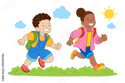 children with education background for Back To School concept