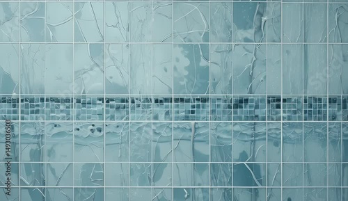smooth water elegantly sliding over a sleek tile surface