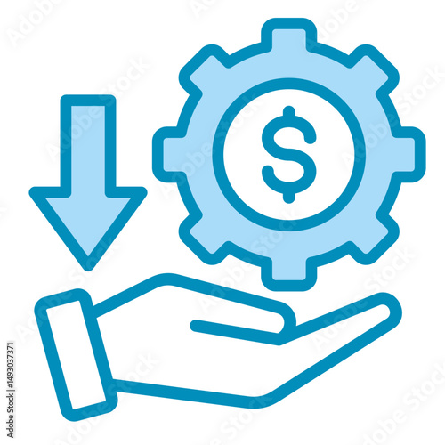 Cost Reduction  Icon Element For Design