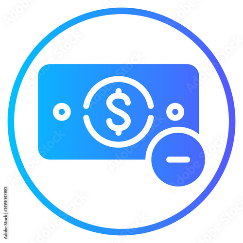 minus gradient icon
