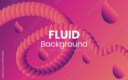 Modern fluid colorful gradient fluid background Abstract 3D Fluid Design with Gradient Colors 