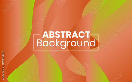 Abstract Fluid Background with Orange and Green Gradient, Free Abstract fluid elegant background