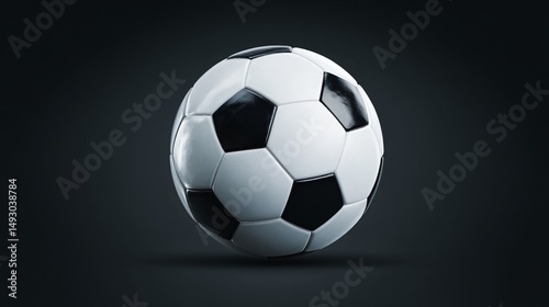 Soccer Ball on Transparent Background for Sports Design Projects