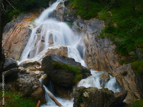 Waterfall near HinterTux on a mountain brook