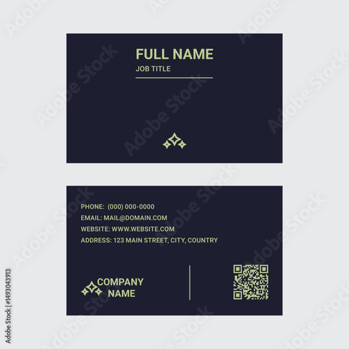 Dark Elegant Business Card Template