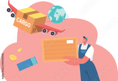 Aircraft cargo delivery logistics service