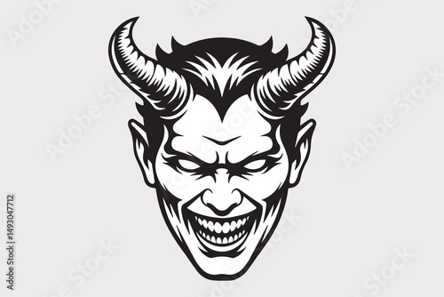 devil demon silhouette  Vector