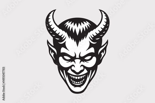 devil demon silhouette  Vector