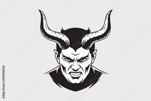 devil demon silhouette  Vector