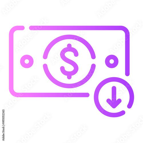 income gradient icon