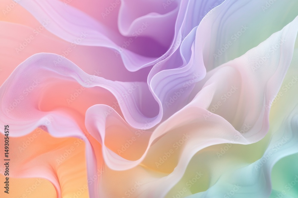 Fototapeta premium Tranquil abstract background with seamless pastel gradients and a soft, dreamlike glow for serene visual appeal