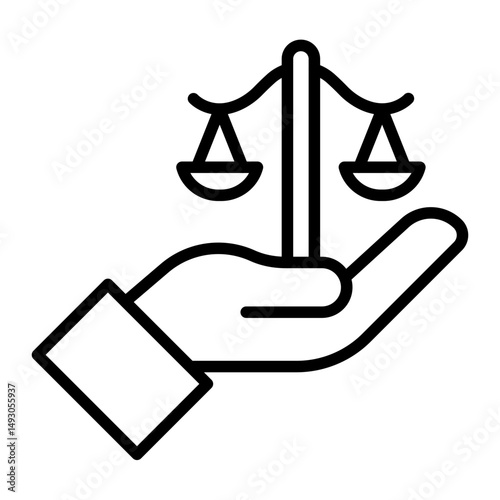 Ethics Vector Line Icon Design