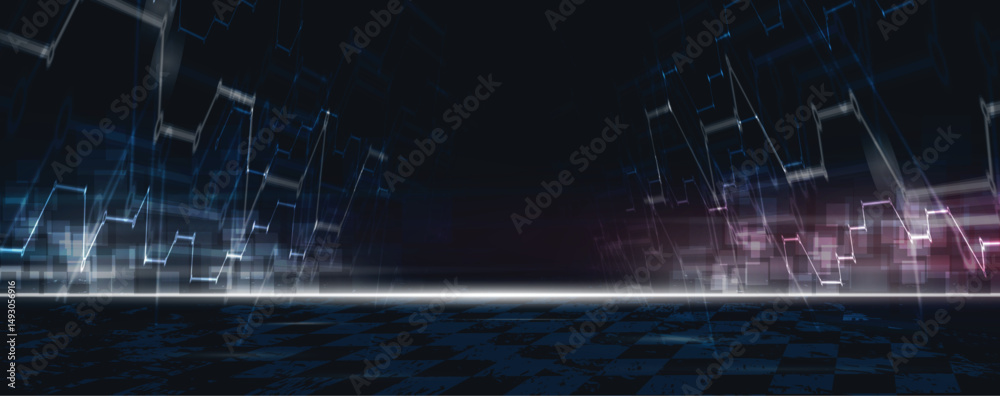 Naklejka premium Abstract high technology and science background
