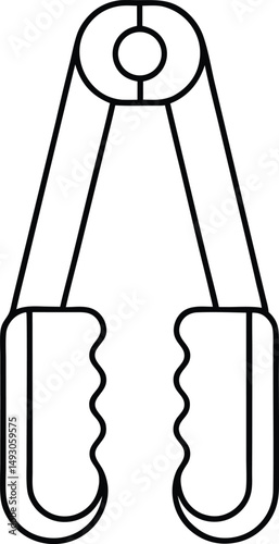 tongs line icon