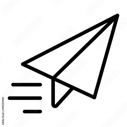 Send Vector Line Icon Design