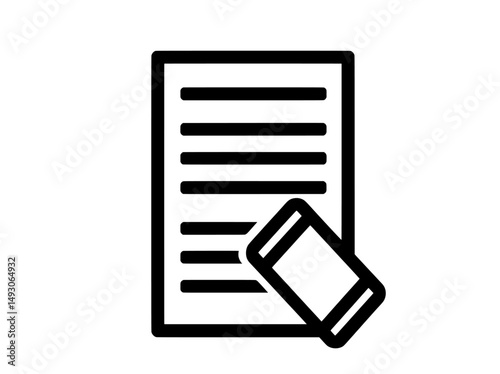 Breaking news icon for digital platforms such as apps and websites, depicted in a newspaper style using line art