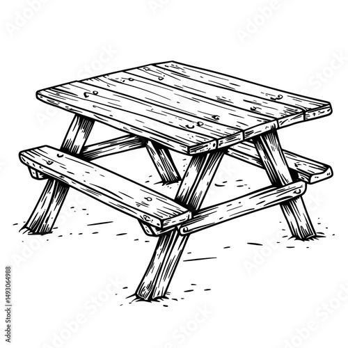 Bench is an iconic figure in modern illustration for web and mobile platforms
