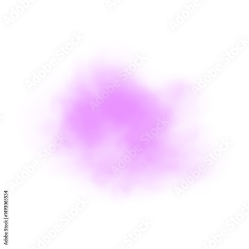 Realistic purole smoke or haze on a transparent background. Magic fog, vapor. Vector illustration.	
