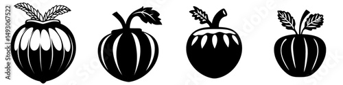 Modern icon of an acorn or oaknut seed presented in a flat style suitable for nature-themed apps and websites