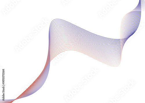 smoke curve on white or transparent background