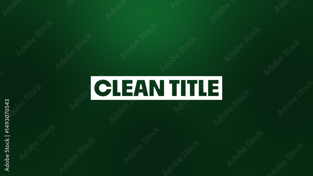 Clean Title Stock Template | Adobe Stock