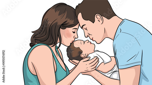 New Parents & Baby: Love, Family & Cherished Moments