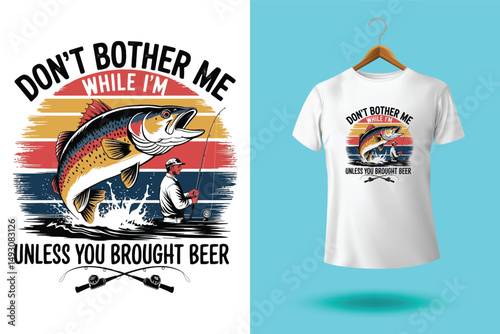 Fishing t shirt design retro and vintage style and t shirt graphic designs for fish man