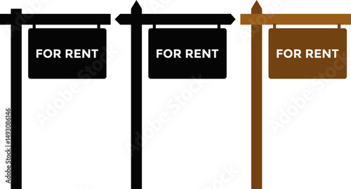 for rent sign. Sign best deal. Shopping marketing promotion. shop tag. ribbon label. sale special offer. new price badge design
