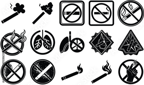 No Smoking Signs and Symbols A Collection of Graphic Illustrations for Public Awareness Campaigns